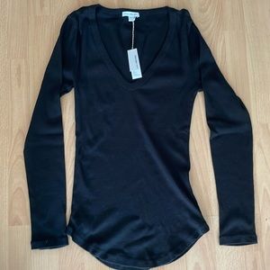Brand new with tag! James Perse Ribbed Black Long Sleeves
